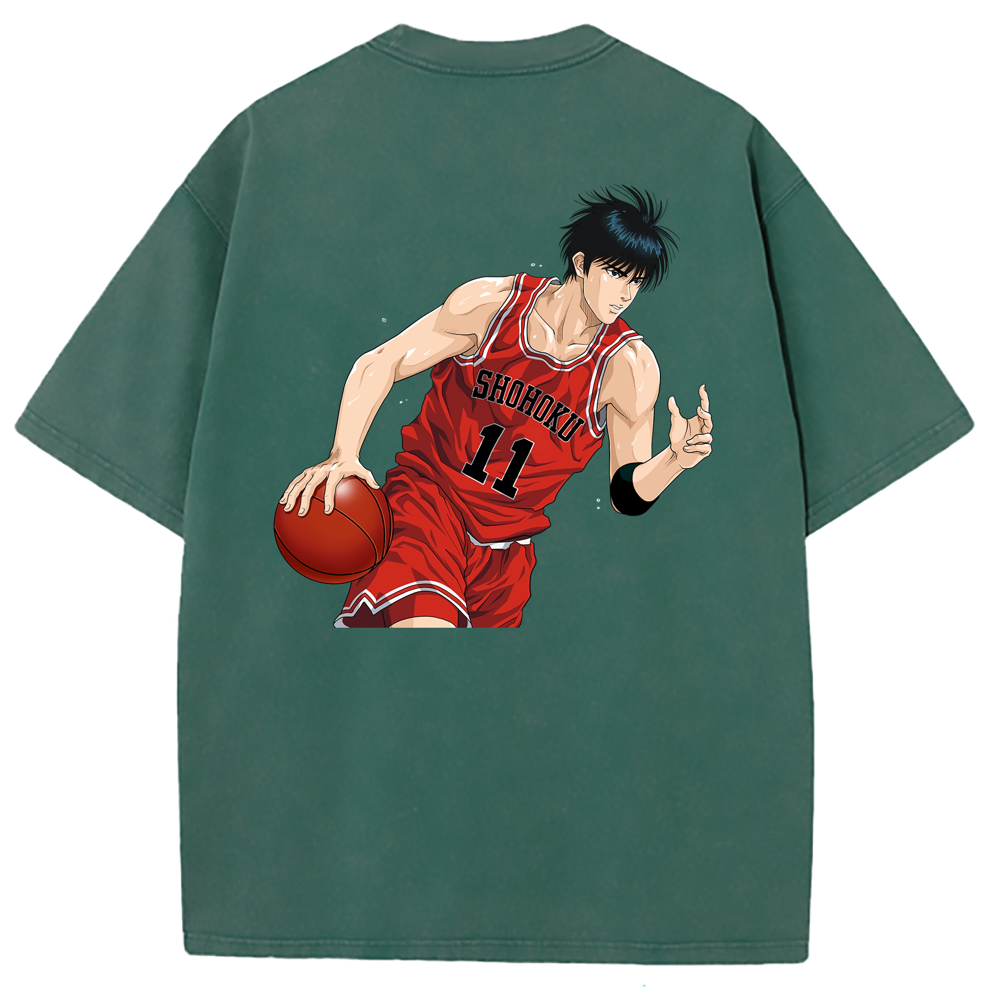 （画像用） SLAM DUNK／スラムダンク 綿100% ヴィンテージ風 半袖Tシャツ（背面プリント）